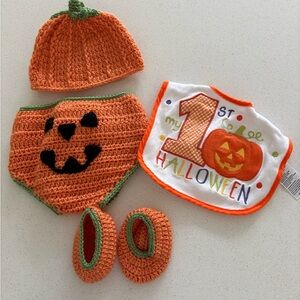 Pumpkin Halloween Costume Set for Babies